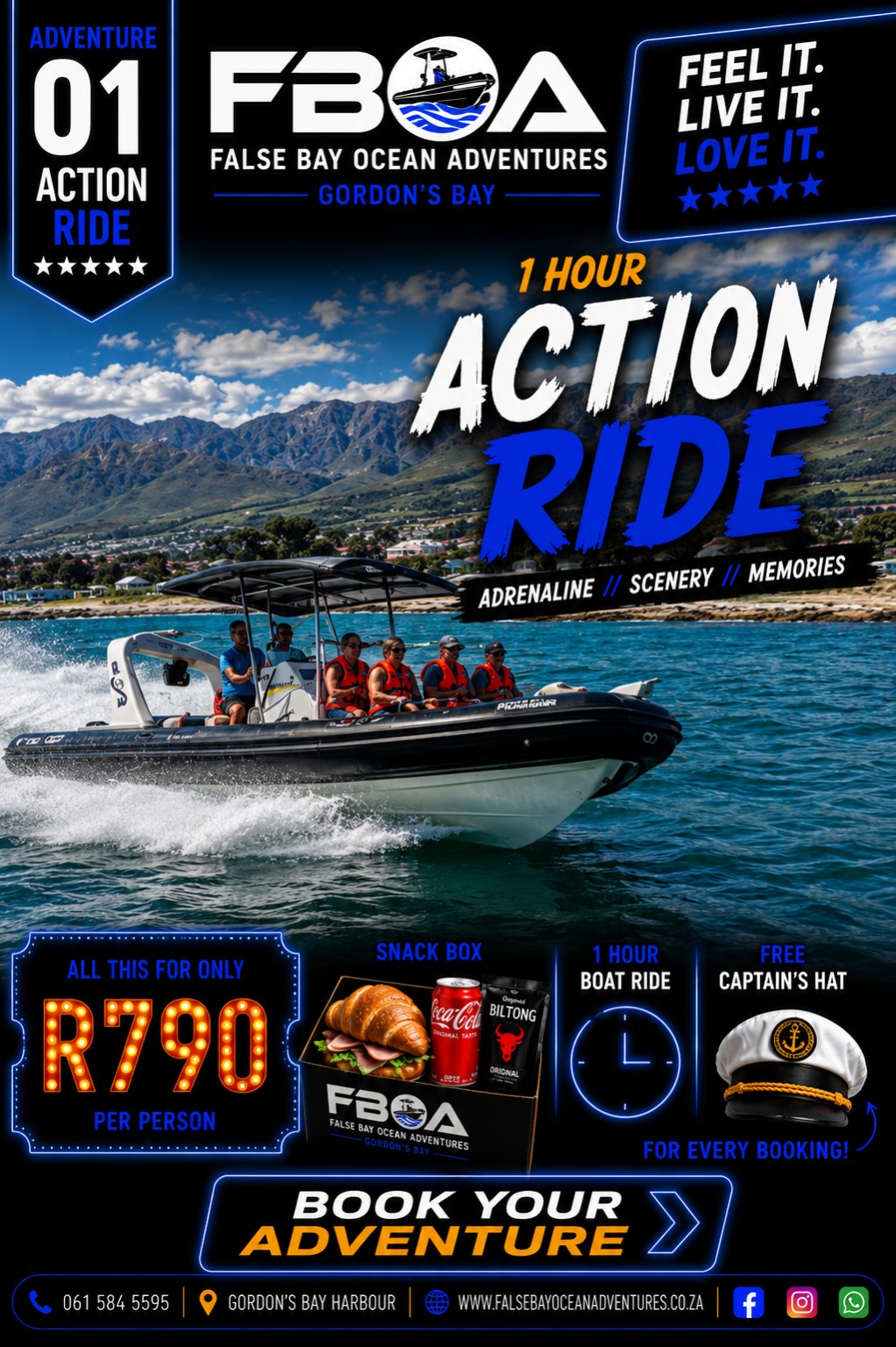 Adventure 01 Action Ride — R790 per person, one hour