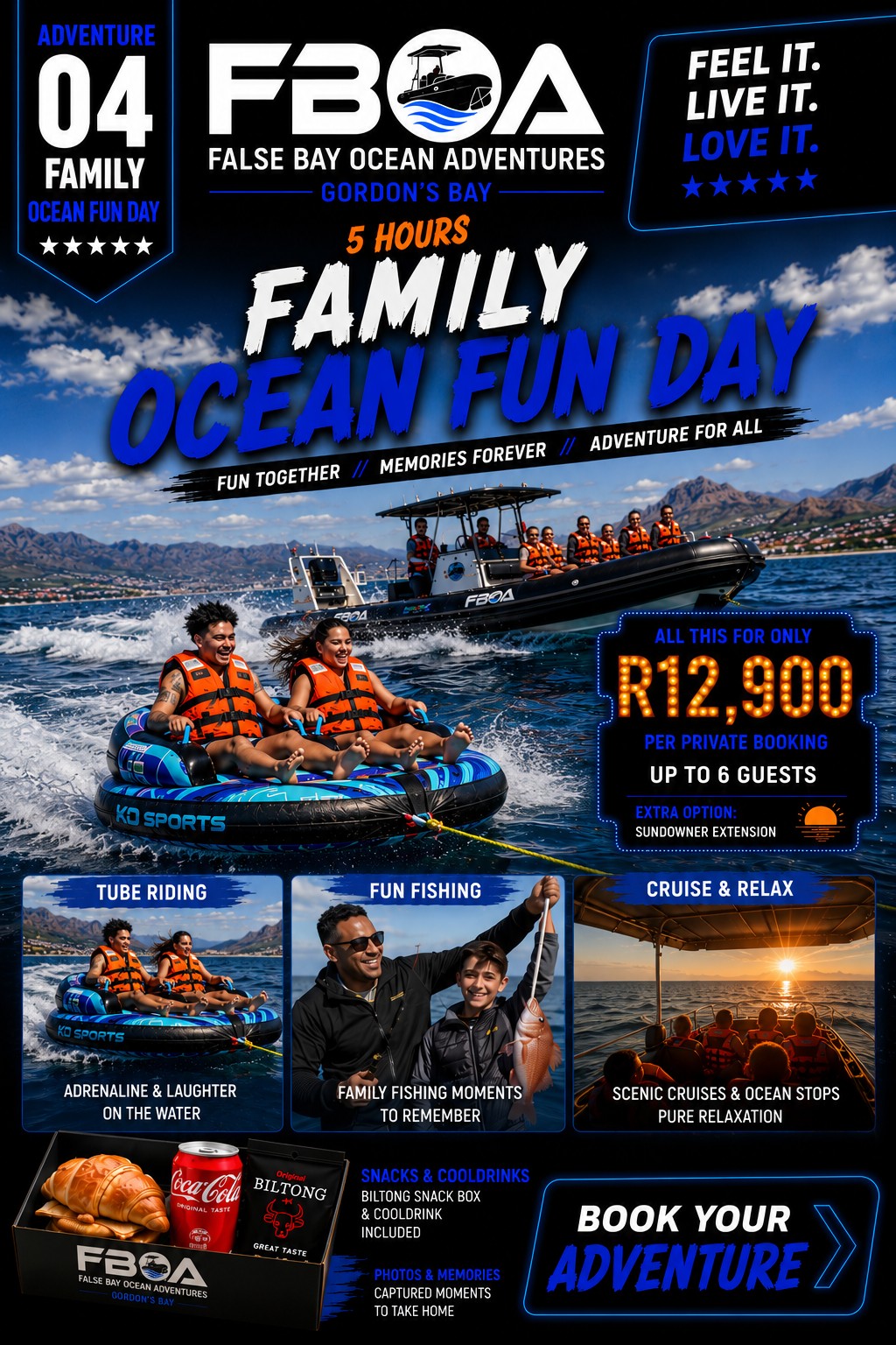 Adventure 04 Family Ocean Fun Day — R12,900 private booking